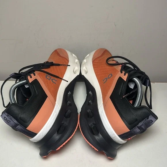 On Running Cloudnova x canyon salmon Coral and Black Athletic Shoes - Picture 5 of 9